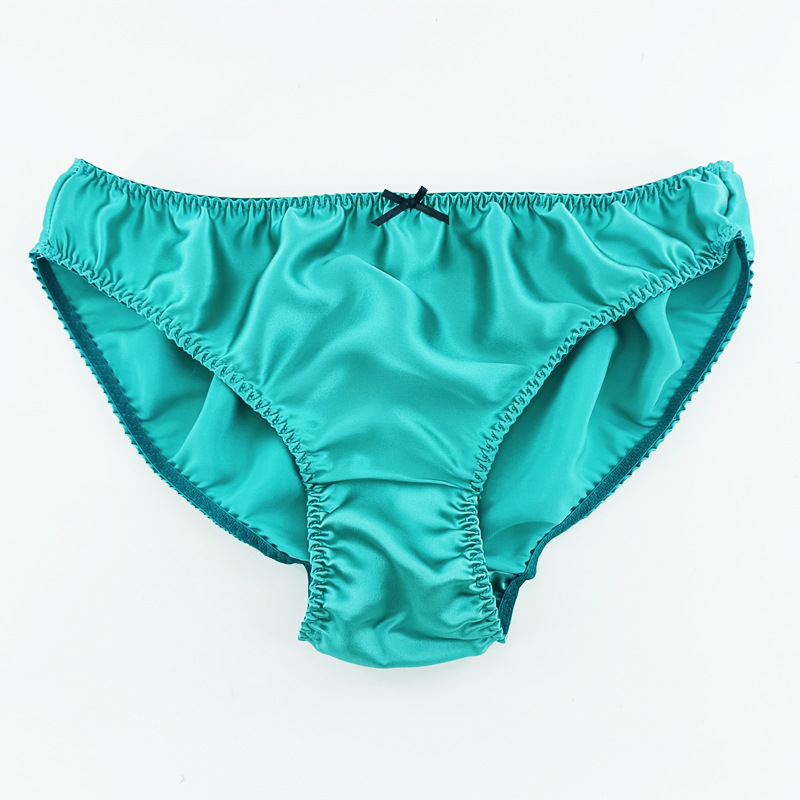 Women's Silk Simple Solid Color Panties