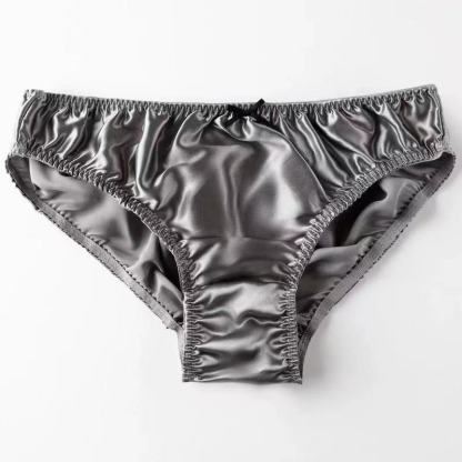 Women's Silk Simple Solid Color Panties