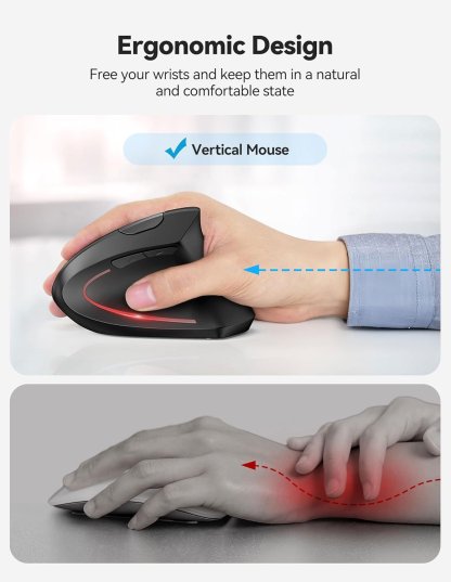 ✨LAST DAY ONLY 49% OFF🔥 Ergonomic Vertical Mouse