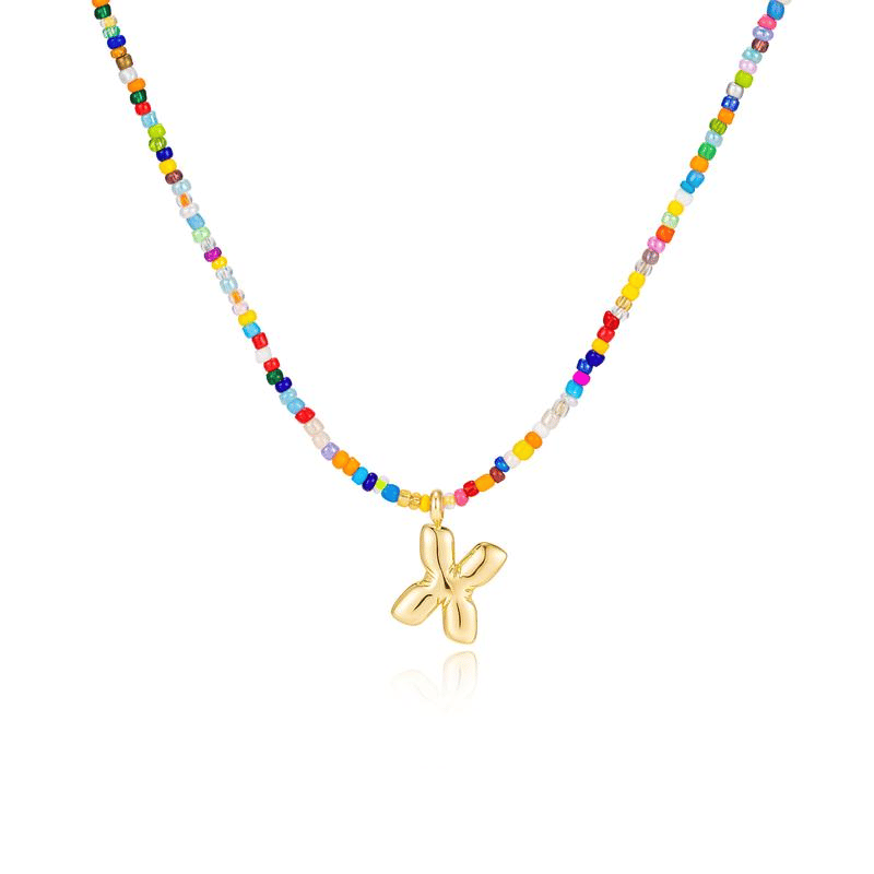 🔥LAST DAY 49% OFF🌈 Letter Beaded Necklace for Women🔤A-Z