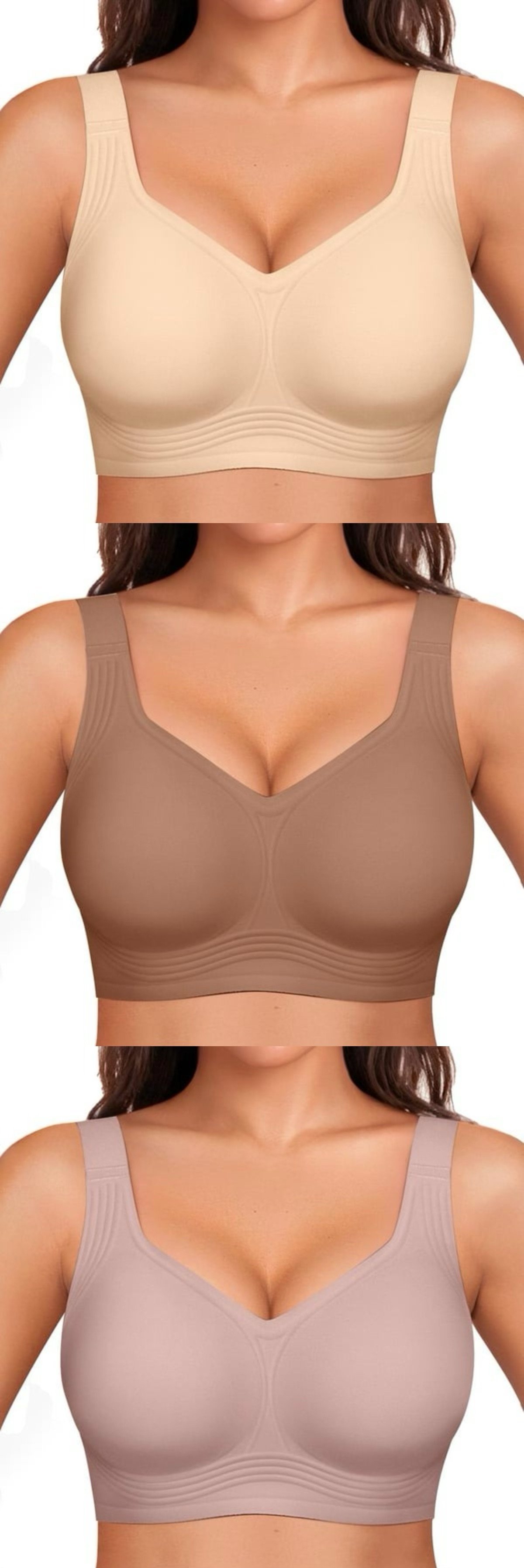 🎁Buy 1 Get 3 Packs - Super firming bra | Women Wirefree Bras 👍 No more sagging breasts