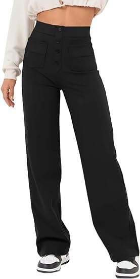 Hot SaleHigh-waisted Elastic Casual Pants