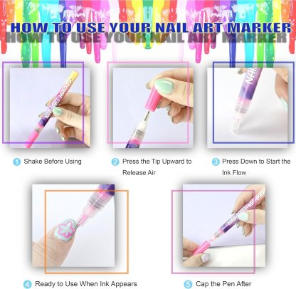 🔥Last Day 49% OFF  🎨12 Colors Nail Art Pens Set