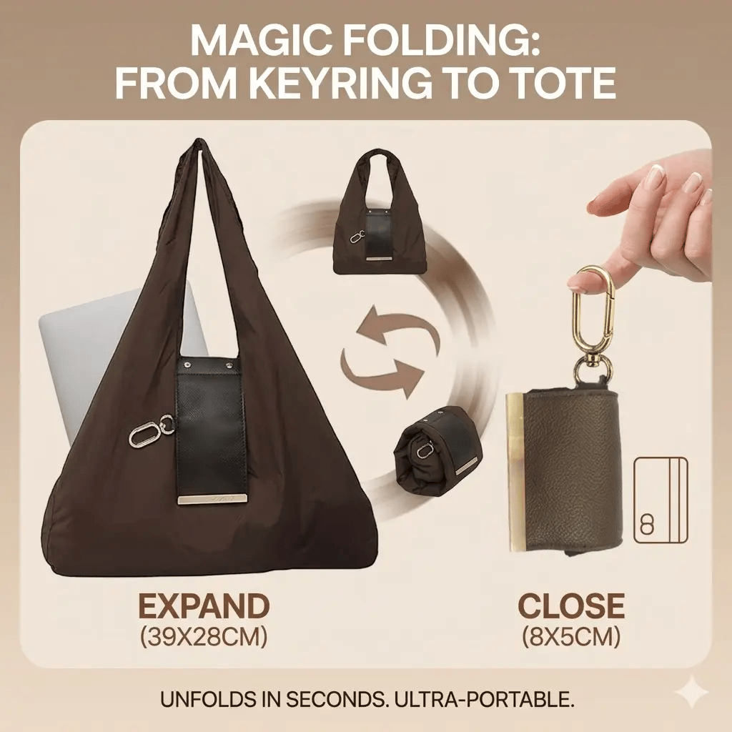 💖Hot 50% OFF🌹The Keychain That Turns Into a Bag | Your Go‑To Reusable Everyday Carry‑All