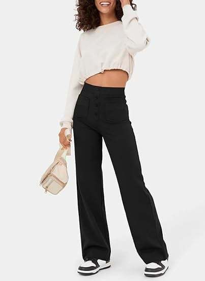 Hot SaleHigh-waisted Elastic Casual Pants
