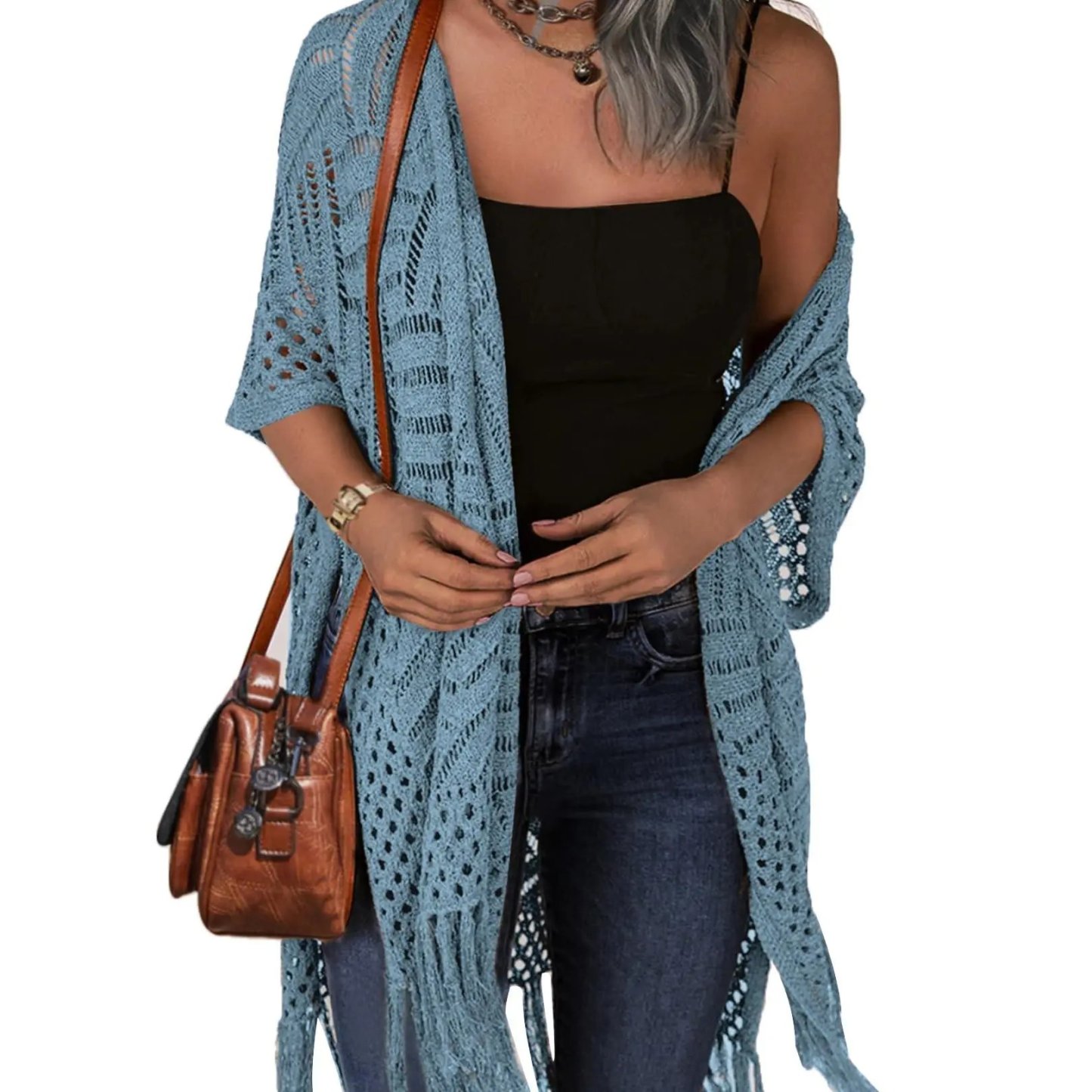 Last Day 49% OFF 🔥Boho Tassel Hollow-Out Knit Cardigan