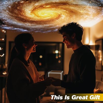 Romantic atmosphere-themed star projector lamp（A random gift of two starry sky discs）