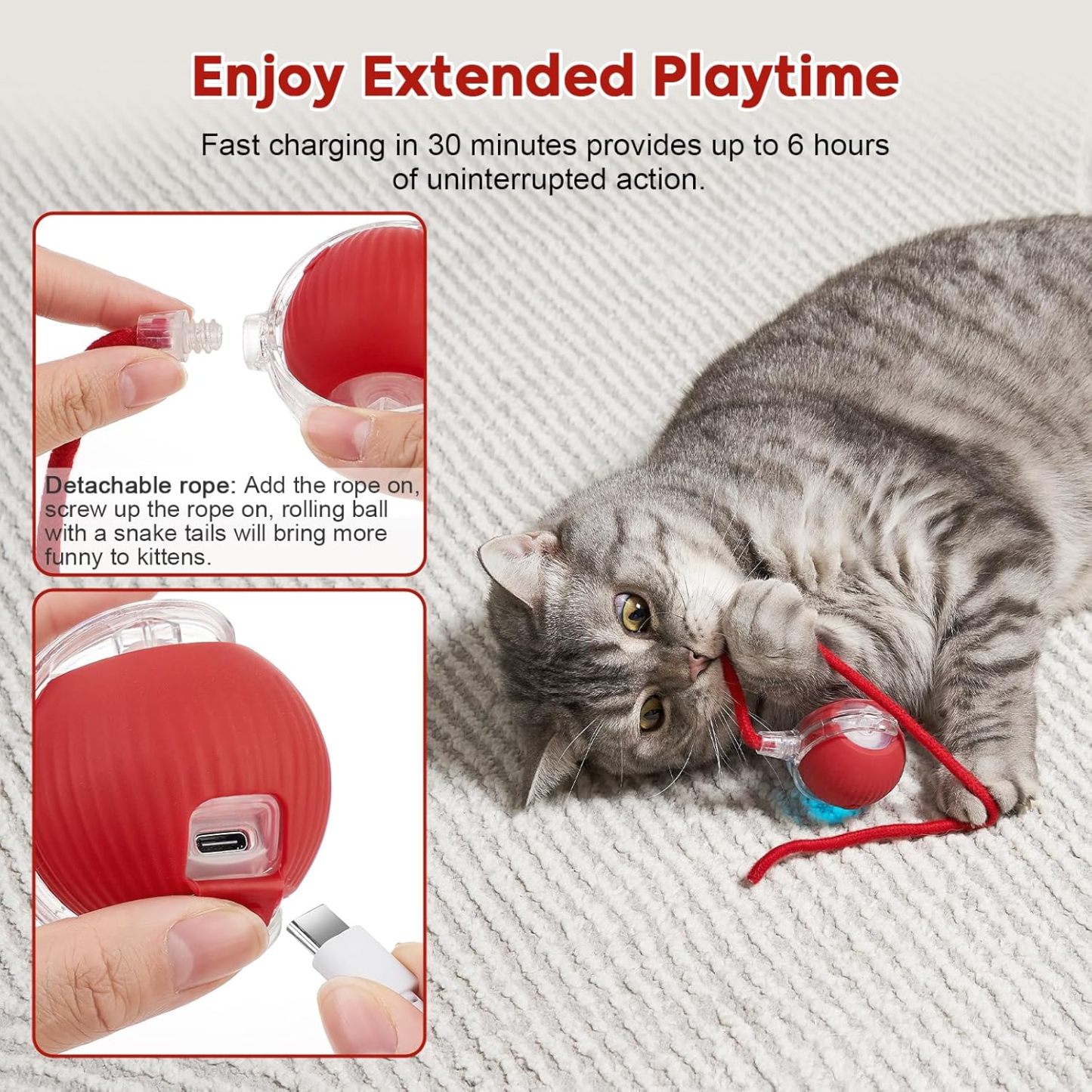 Interactive Dog & Cat Electric Active Toys