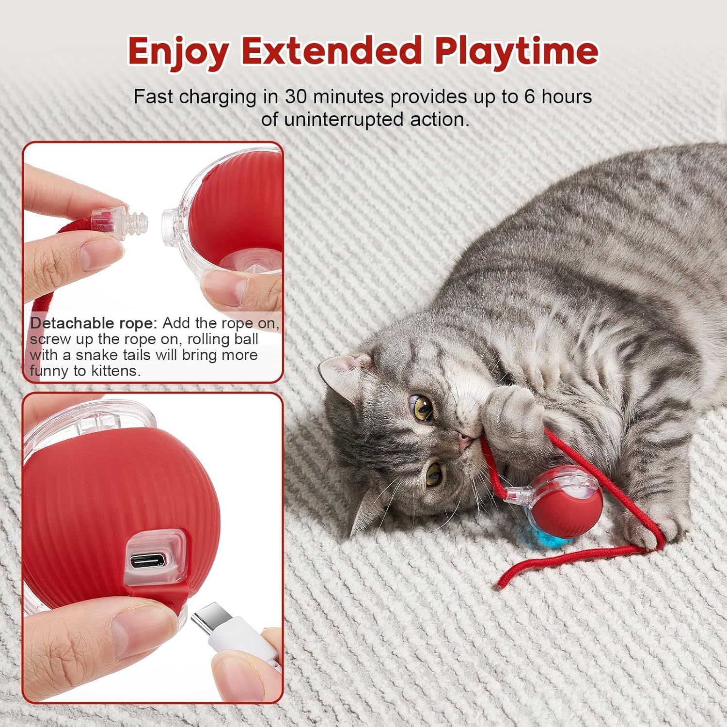 Interactive Dog & Cat Electric Active Toys