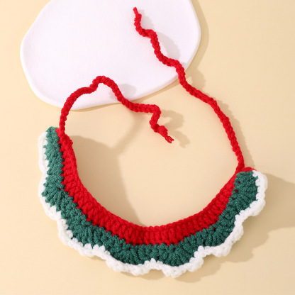 Pet handmade woven scarf