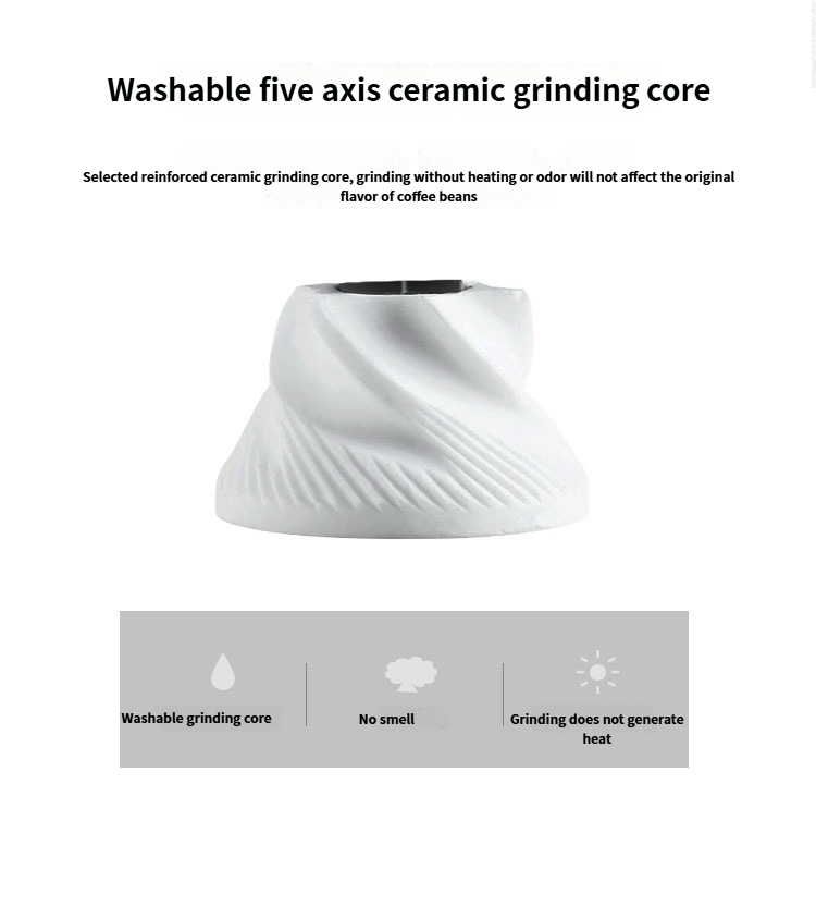 Super convenient hand-crank coffee maker