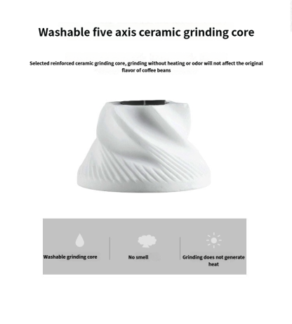 Super convenient hand-crank coffee maker