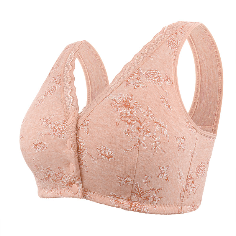 BUY 2 GET 1 FREE OFFER (Add 3 items to the cart)- Lifting Floral Front Closure Bra