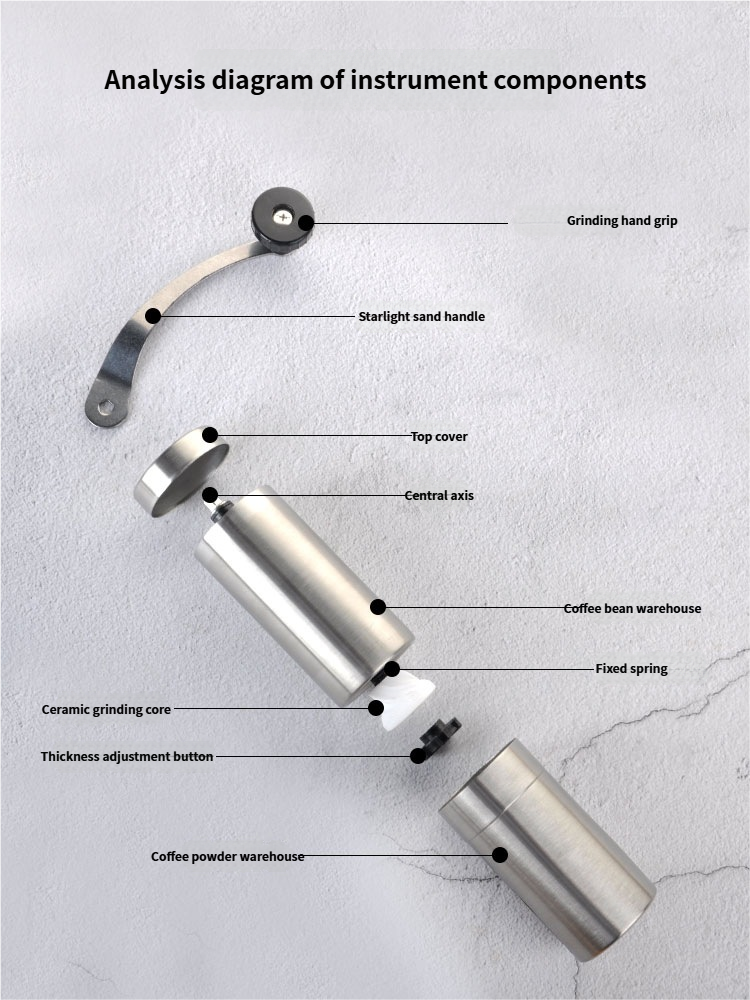 Super convenient hand-crank coffee maker