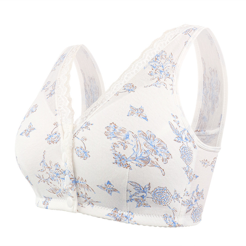 BUY 2 GET 1 FREE OFFER (Add 3 items to the cart)- Lifting Floral Front Closure Bra