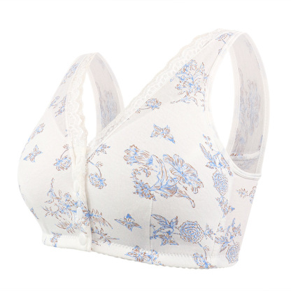 BUY 2 GET 1 FREE OFFER (Add 3 items to the cart)- Lifting Floral Front Closure Bra