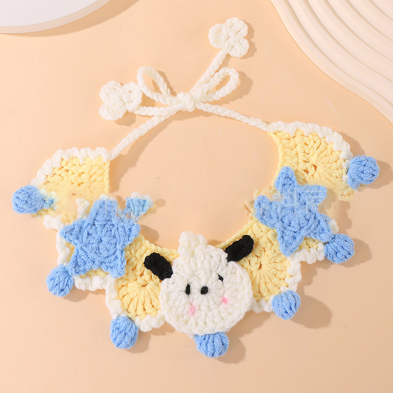 Pet handmade woven scarf