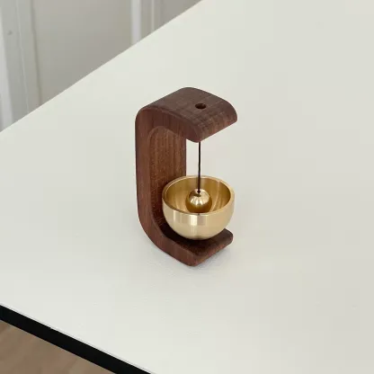 Magnetic wooden wind chime