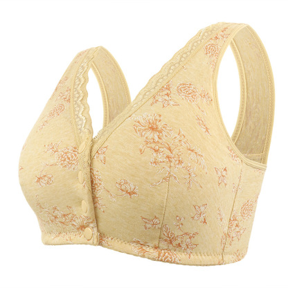 BUY 2 GET 1 FREE OFFER (Add 3 items to the cart)- Lifting Floral Front Closure Bra