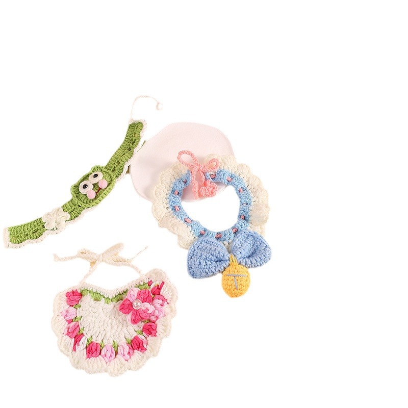 Pet handmade woven scarf