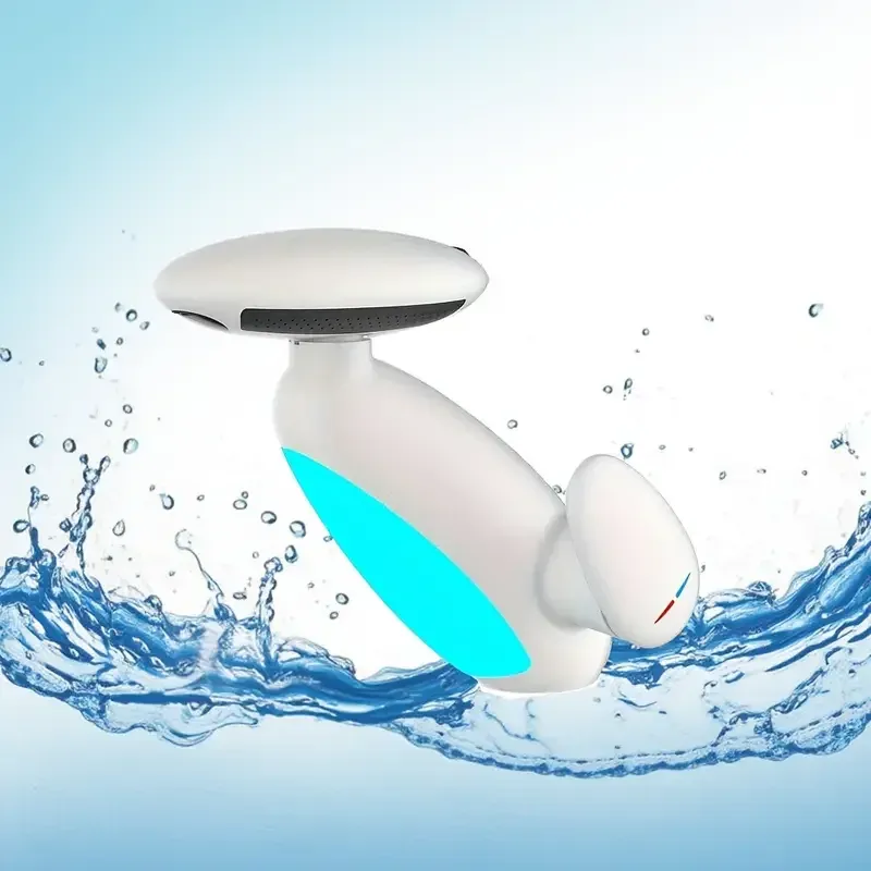 Penguin Atmosphere light pull-out faucet, hot and cold splash proof hand washing faucet, bathroom basin, bathroom faucet