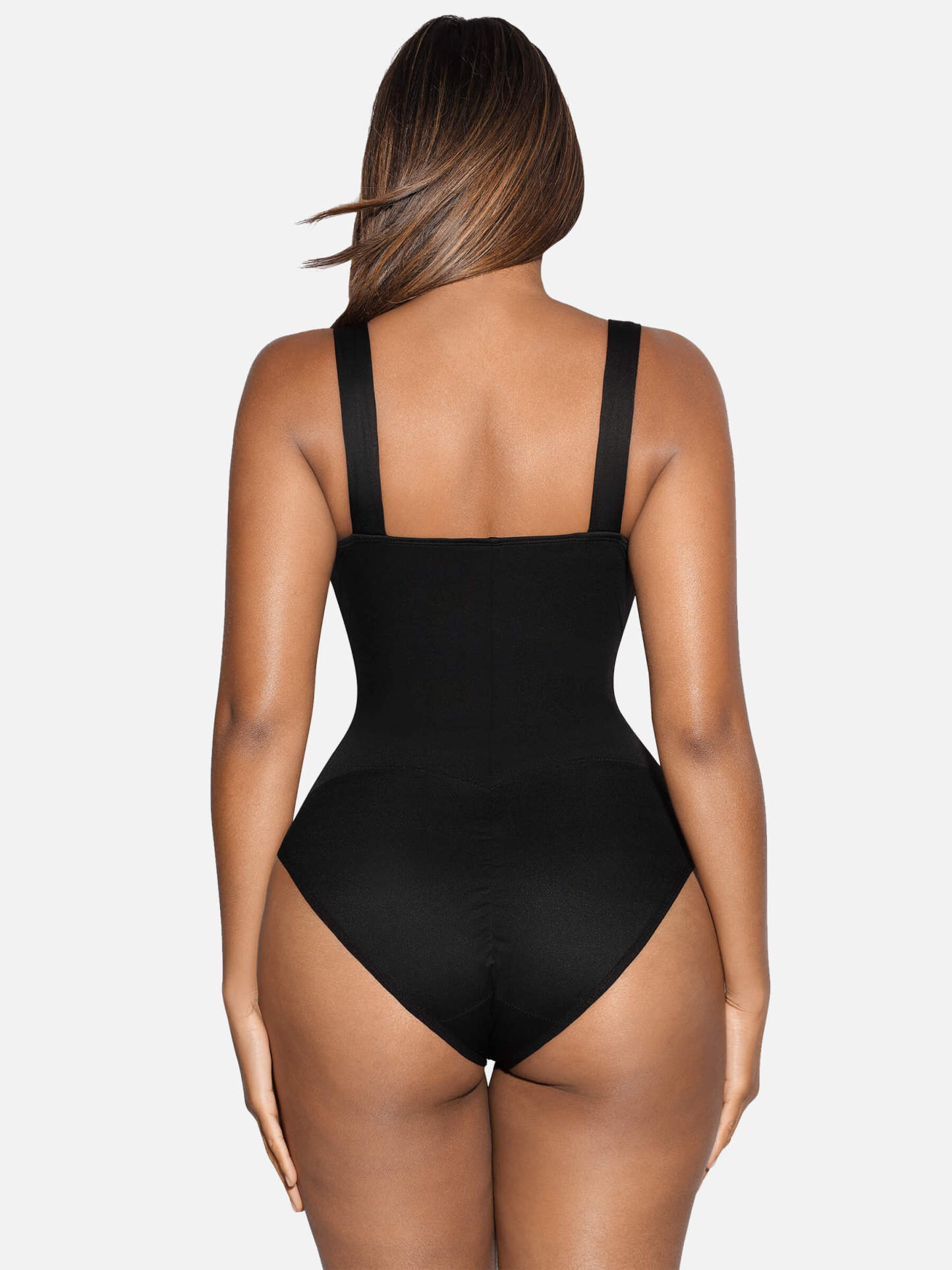 V Neck Tummy Control Thong Bodysuit