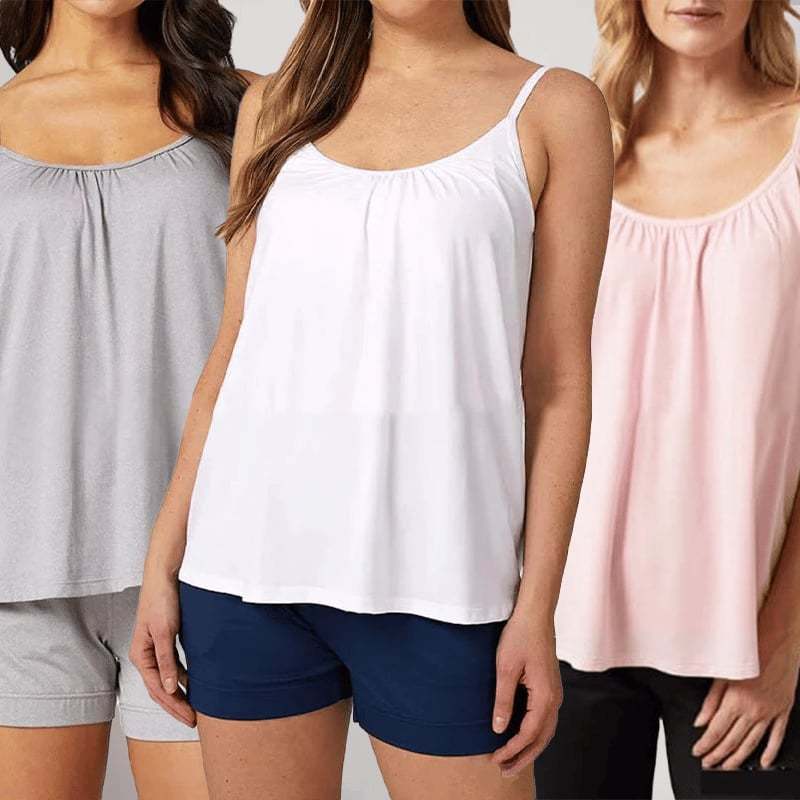 ❤️‍🔥2024 Loose-fitting Tank Top With Built-in Bra