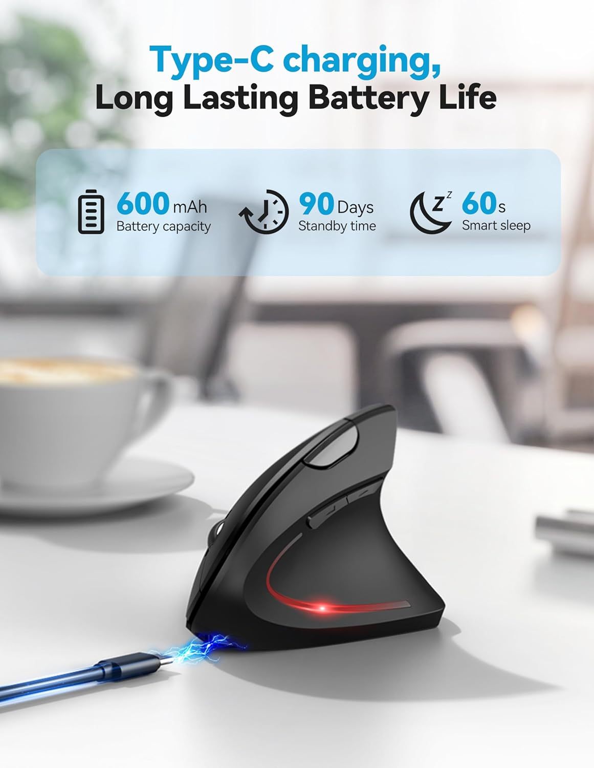 ✨LAST DAY ONLY 49% OFF🔥 Ergonomic Vertical Mouse