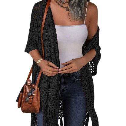 Last Day 49% OFF 🔥Boho Tassel Hollow-Out Knit Cardigan