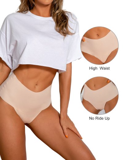 No Show Seamless High Rise Thong