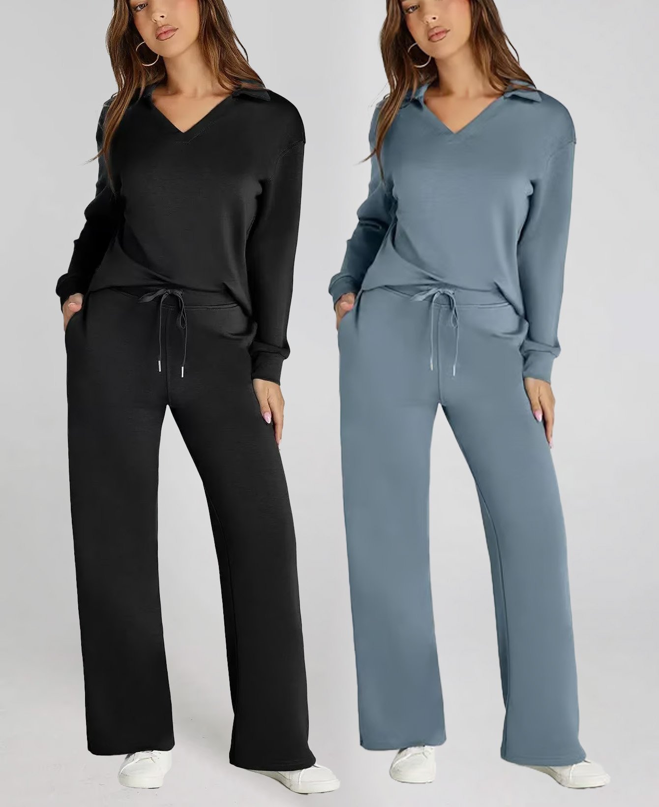 🔥Last Day 50% OFF🔥Women's 2 Piece Sets Outfits Casual Long Sleeve Sweatsuits Sets