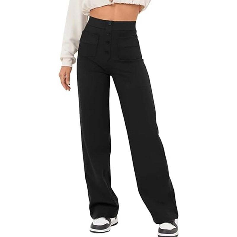 Hot SaleHigh-waisted Elastic Casual Pants