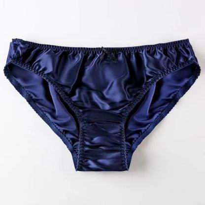 Women's Silk Simple Solid Color Panties
