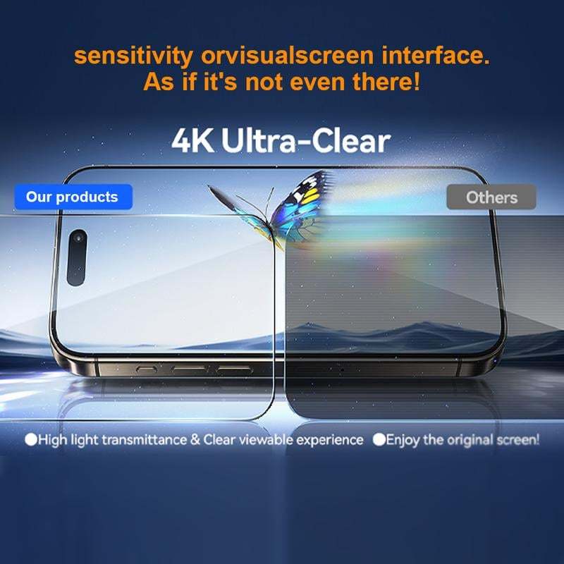 🔥 📱One Fish Luxury Privacy Screen Protector-Dust Free Without Bubbles
