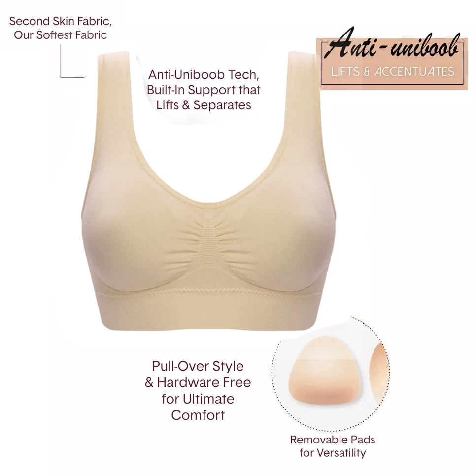 🎉BUY 2 GET 1 FREE OFFER (Add 3 items to the cart)🎁Real Plus Size Comfort Bra(Anti-Uniboob)