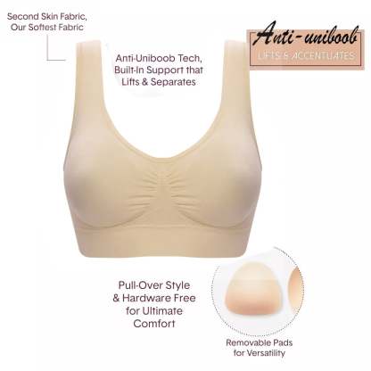 🎉BUY 2 GET 1 FREE OFFER (Add 3 items to the cart)🎁Real Plus Size Comfort Bra(Anti-Uniboob)