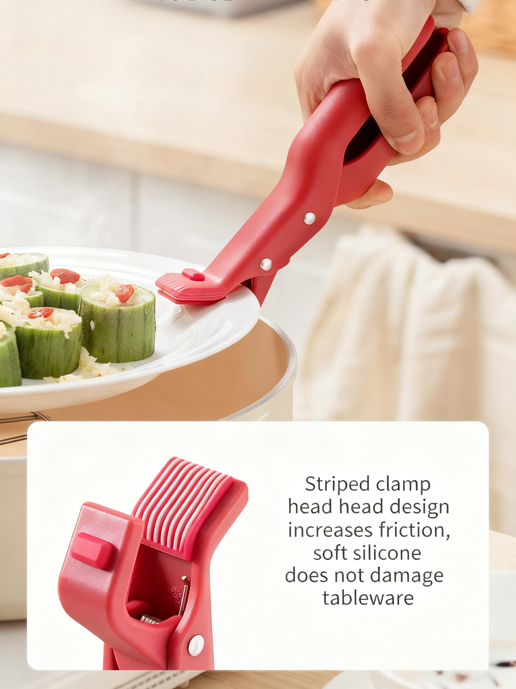 Silicone Non-Slip Anti-Scald Clip: The Must-Have Kitchen Tool for Safe & Easy Food Handling