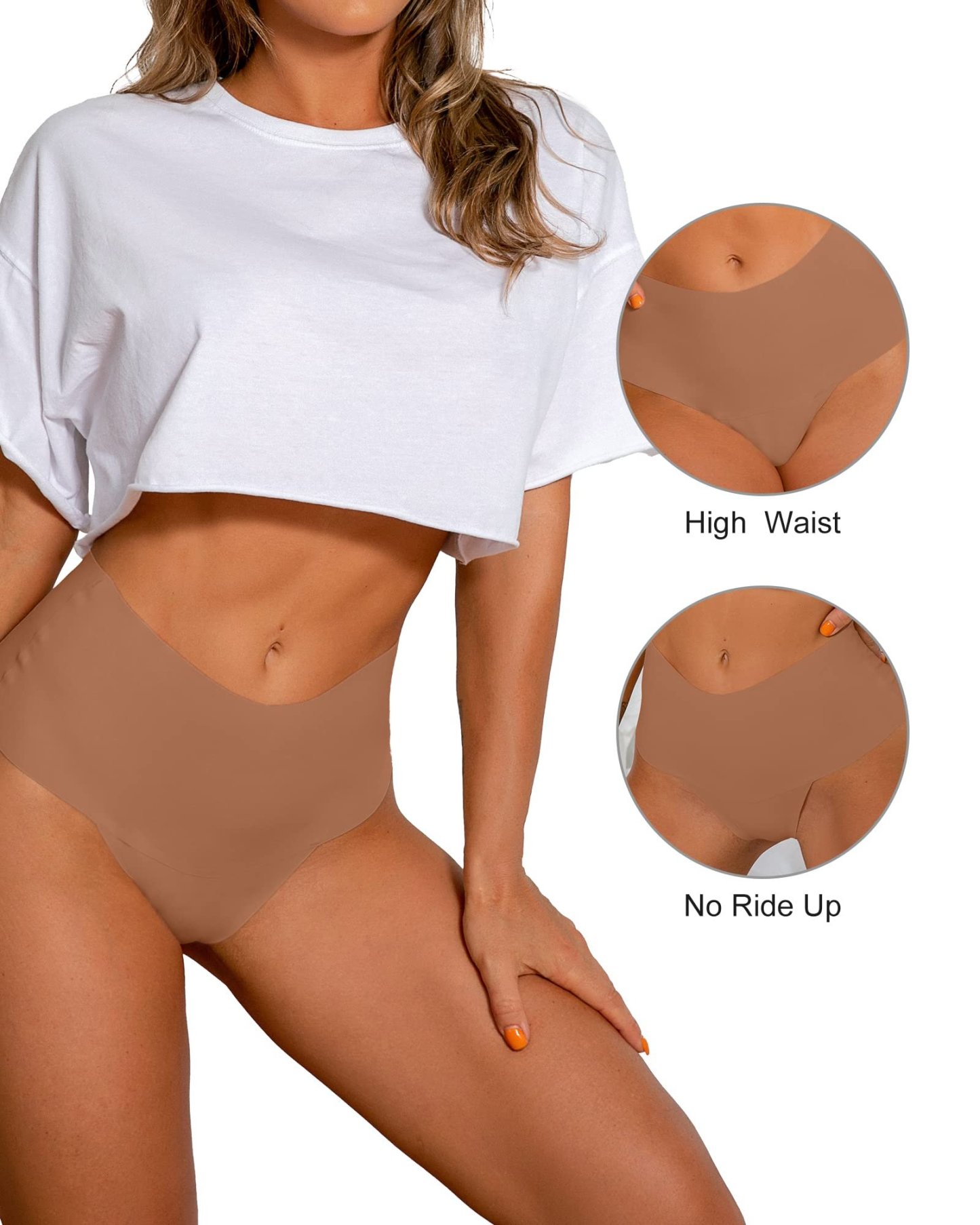 No Show Seamless High Rise Thong