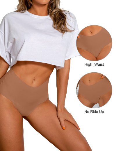 No Show Seamless High Rise Thong