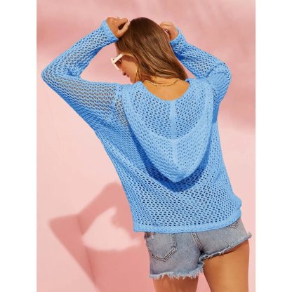 🔥LAST DAY SALE 50% OFF⏰-Women's Crochet Lightweight Cardigan Zip Up