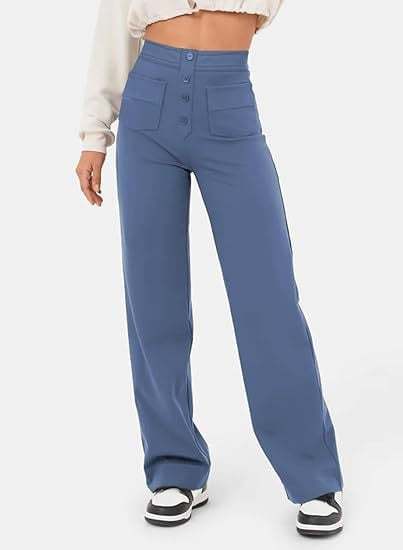 Hot SaleHigh-waisted Elastic Casual Pants