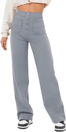 Hot SaleHigh-waisted Elastic Casual Pants