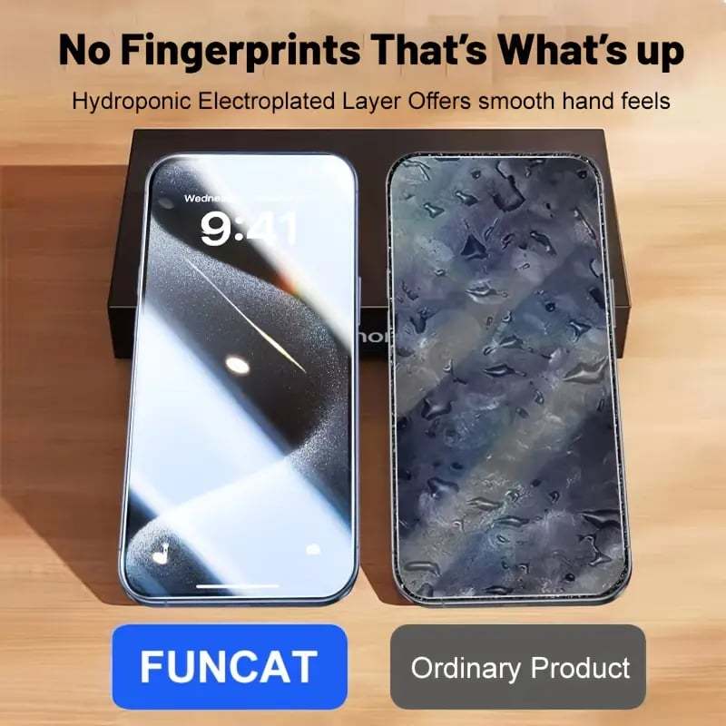 🔥 📱One Fish Luxury Privacy Screen Protector-Dust Free Without Bubbles