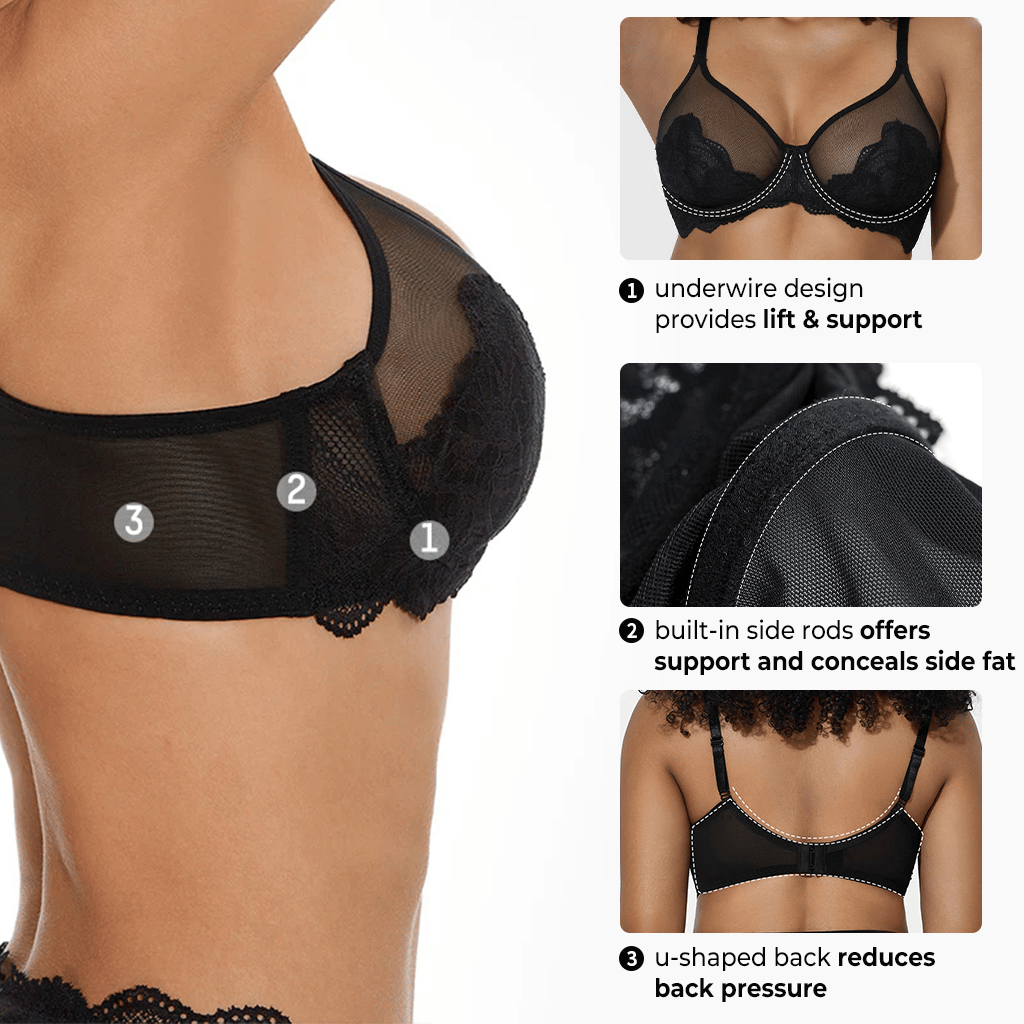 Special Offer-49% OFF 🔥Unlined Comfort Unpadded Full Coverage Underwire Minimizer Bra