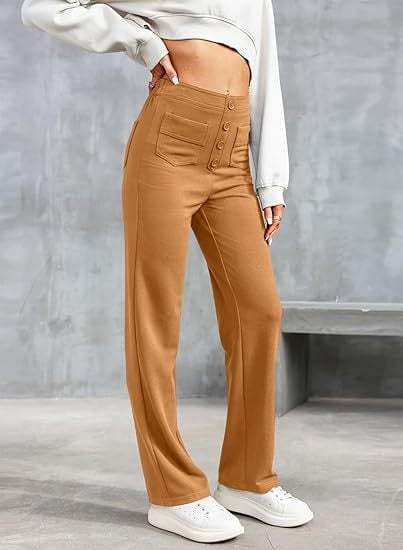 Hot SaleHigh-waisted Elastic Casual Pants