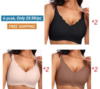 Mother‘s Day Sale💖Seamless Scalloped Push-Up Bra