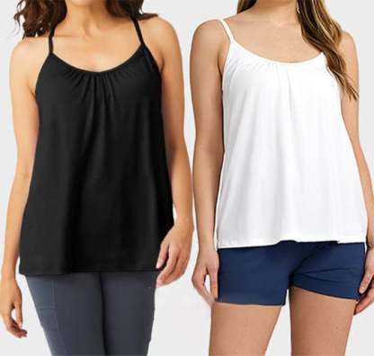 ❤️‍🔥2024 Loose-fitting Tank Top With Built-in Bra