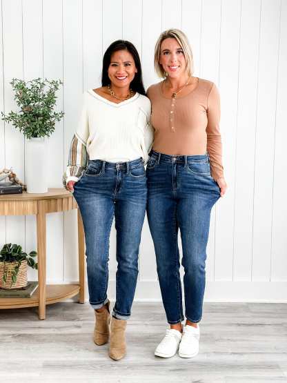 🔥 Blue Tummy Control Butt Lifting Jeans