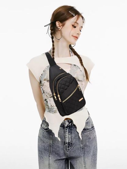 🎁Last Day 49% Off🎉Solid Color Quilted Fanny Pack