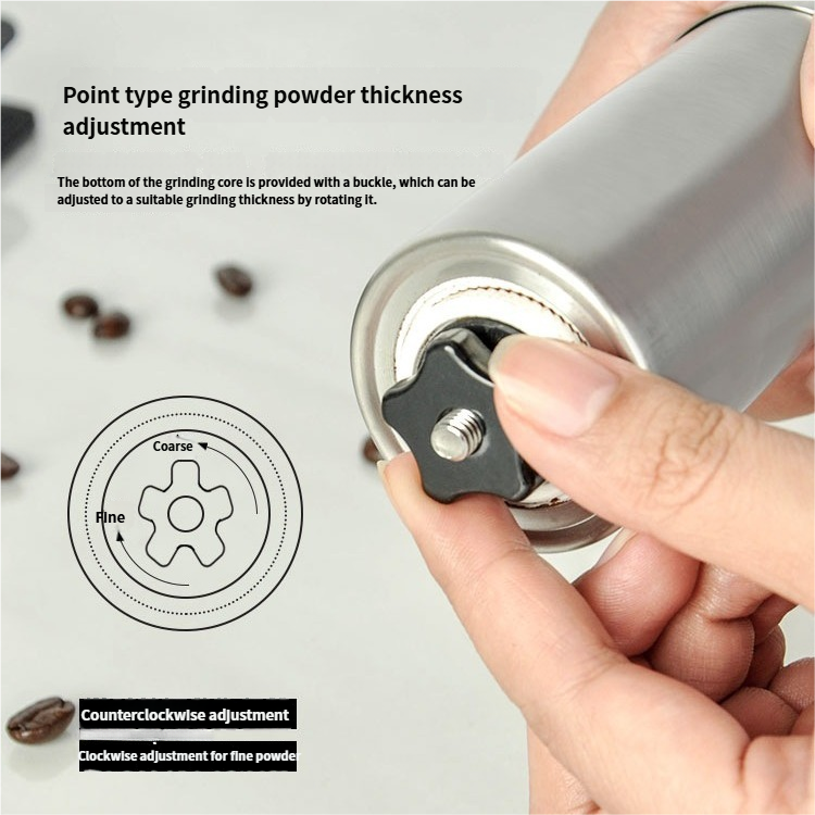 Super convenient hand-crank coffee maker